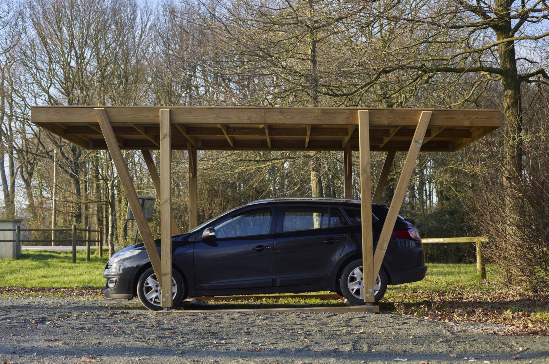 Carport en bois classe 4