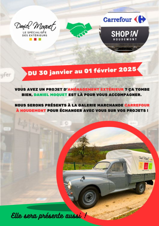 Venez nous rencontrer dans la galerie marchande de Carrefour à Houdemont !