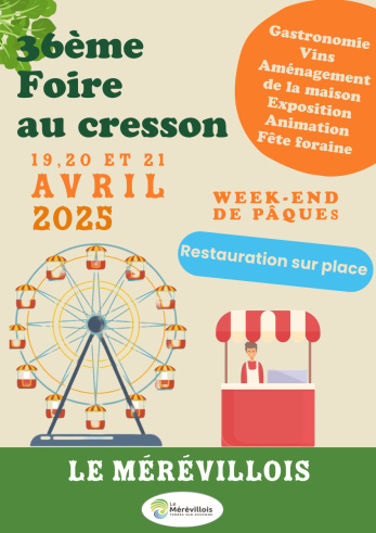 Rencontrez-nous a la foire aux cressons de Méréville !
