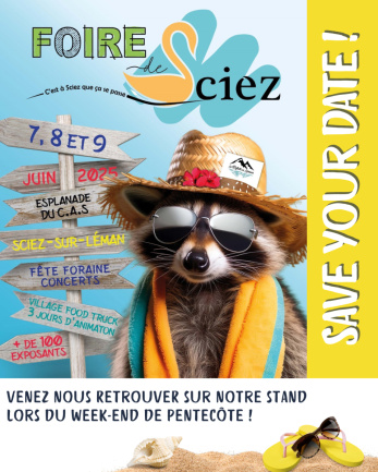 Venez nous rencontrer à la Foire de Sciez  du 7 au 9 juin 2025 !