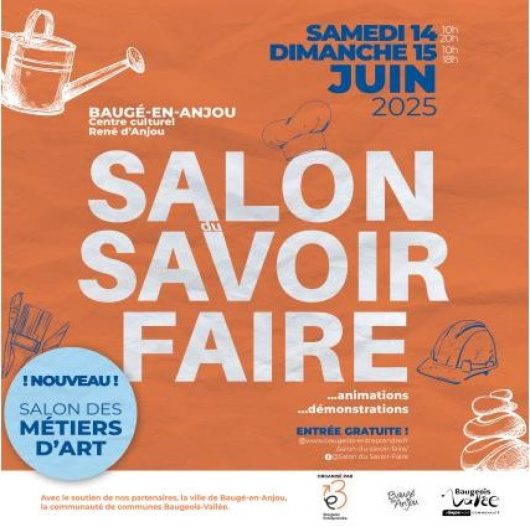 Retrouvez-nous au salon du savoir-faire à Baugé-en-Anjou !