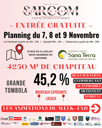 Venez nous rejoindre au salon SARCOM 