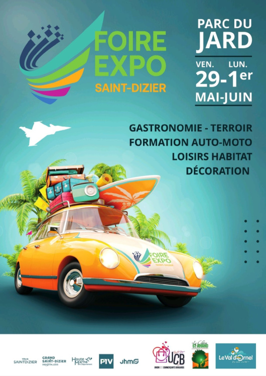 Retrouvez-nous à la Foire Expo de Saint-Dizier du 29 mai au 1er juin !