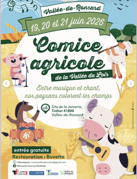 Retrouvez-nous à la Comice Agricole de la Vallée du Loir !