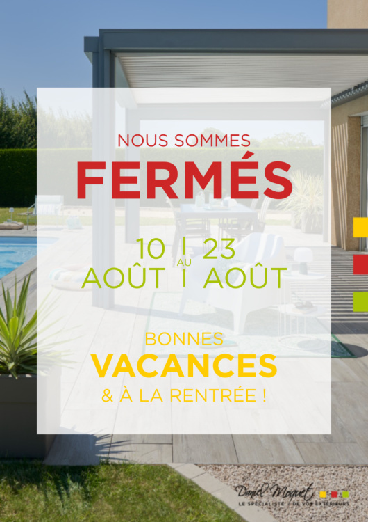 Fermeture estivale : Toute l'équipe prend un peu de repos !