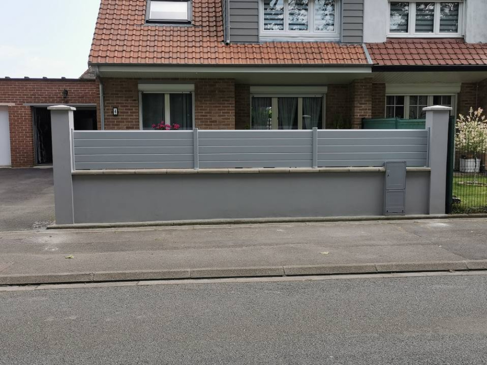 Cloture Pvc Sur Muret Pas Cher